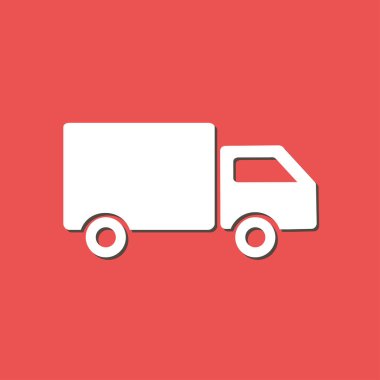 Teslimat kamyonu işareti simgesi.