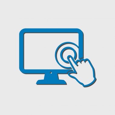 Monitör işareti simgesi.