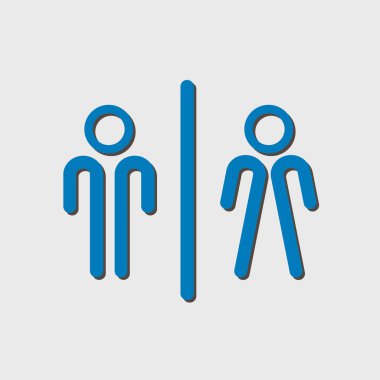 Tuvalet işareti simgesi.