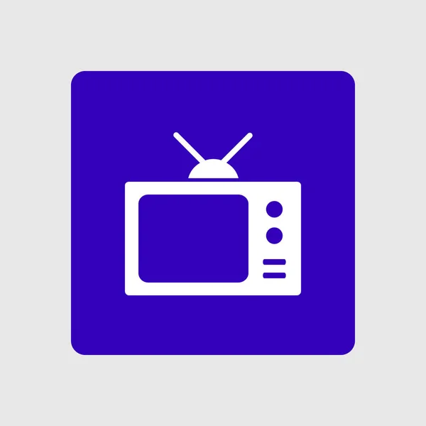 Icône de la télévision . — Image vectorielle