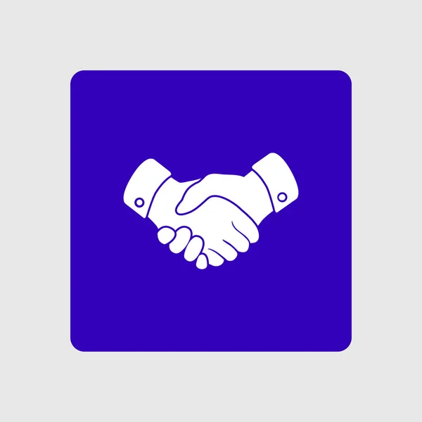 Handshake tecken ikonen. — Stock vektor