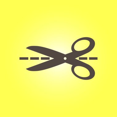 Makas işareti simgesi.