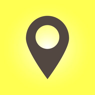 Yer işareti simgesi.