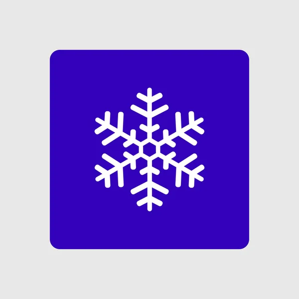 Snöflinga tecken ikonen. — Stock vektor