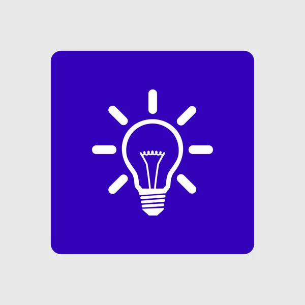 Icône de lampe de lumière . — Image vectorielle