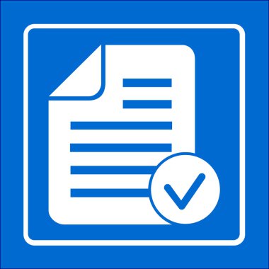 Belge işareti simgesi.