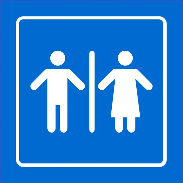 Toilettenschild-Symbol. — Stockvektor