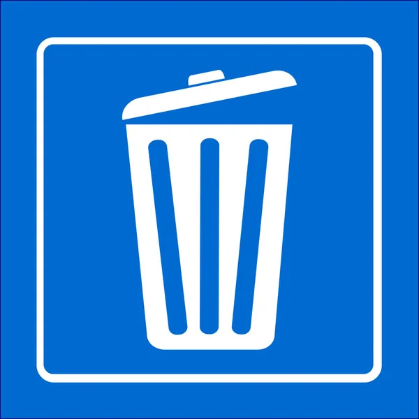 Simbolo segno spazzatura — Vettoriale Stock