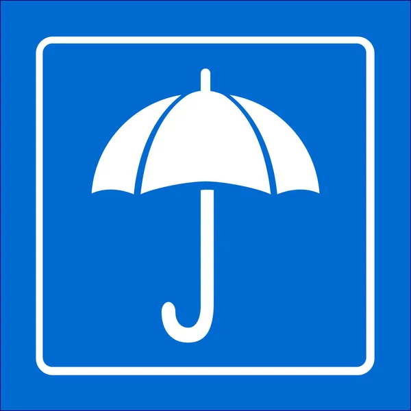 Paraply tecken symbol. — Stock vektor