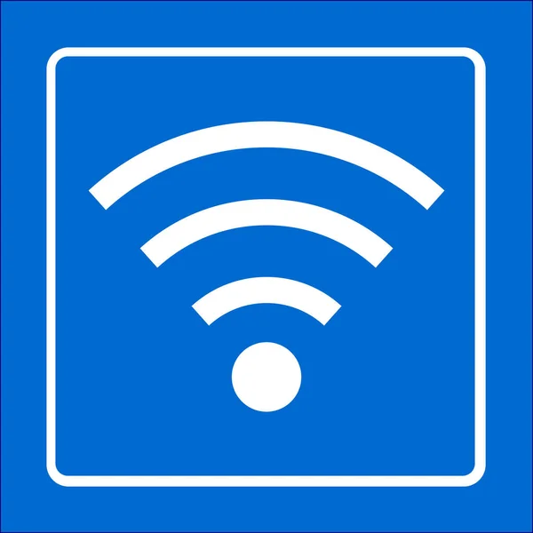 WiFi skylt symbol. — Stock vektor