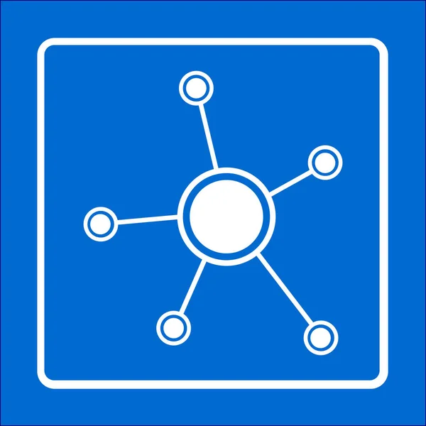 Network sign symbol. — Stock Vector