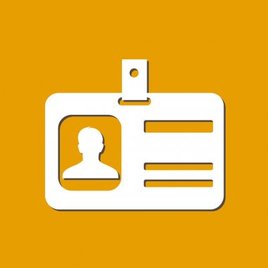 Kimlik kartı sembolü.