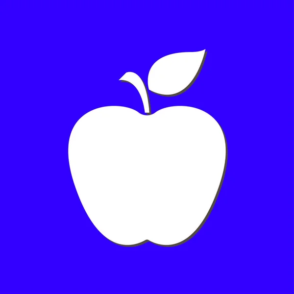 Leaf apple-symbolen. — Stock vektor