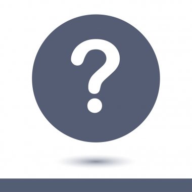 Soru işareti simgesi simgesi.