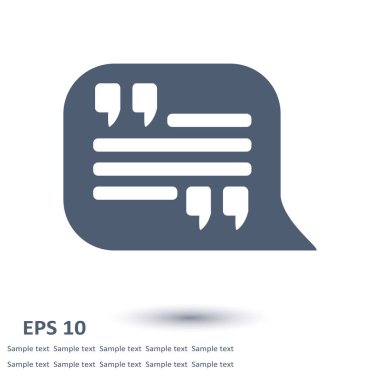 Çift tırnak simgesi.