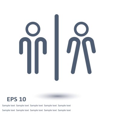 Tuvalet işareti simgesi.