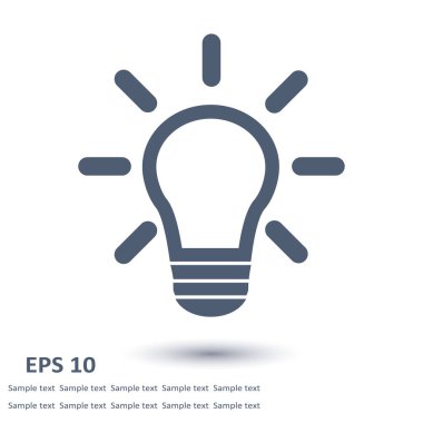 ampul işareti simgesi.