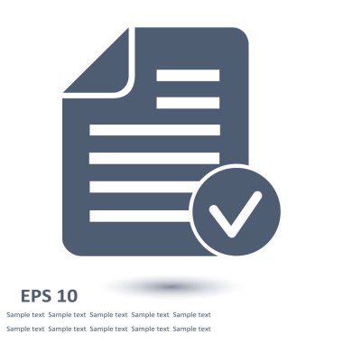 Belge işareti simgesi.