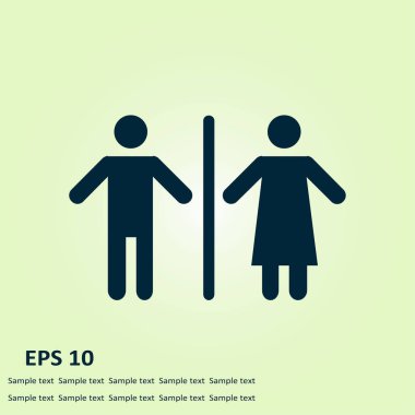 Tuvalet işareti simgesi.