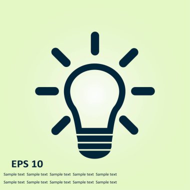 ampul işareti simgesi.