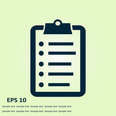 onay listesi sembolü.