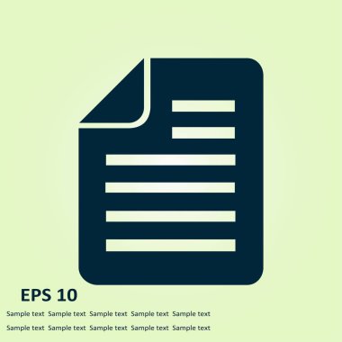 Belge işareti simgesi.