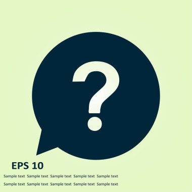 Soru işareti simgesi simgesi.