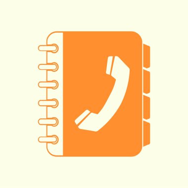 Telefon rehberi simbol.