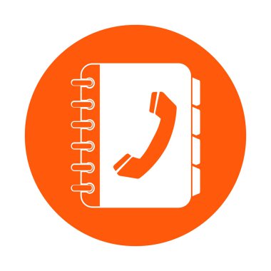 Telefon rehberi simbol.