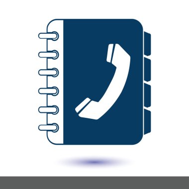 Telefon rehberi simbol.