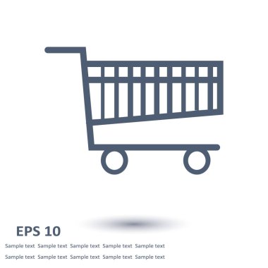 alışveriş grafik simgesi.