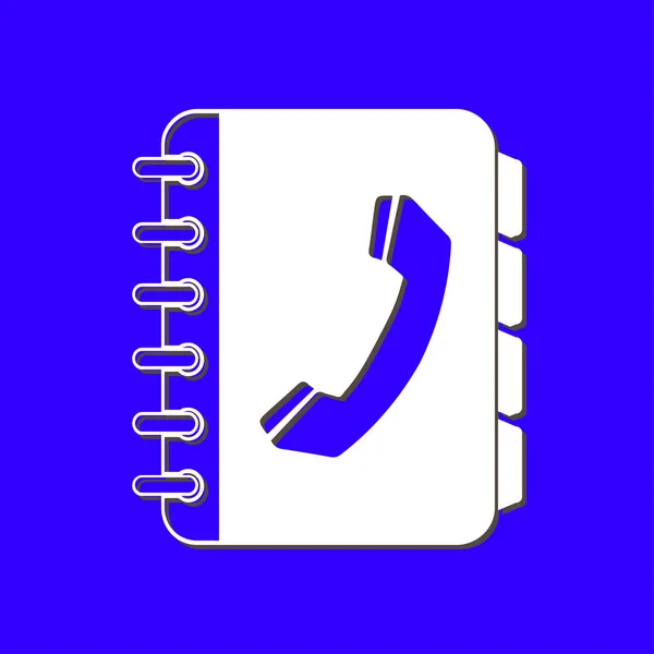Telefonkönyv simbol. — Stock Vector