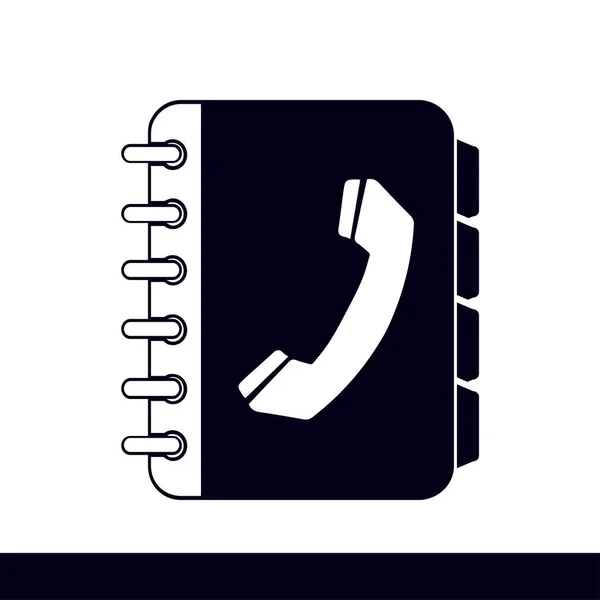 Telefonbok symbol. — Stock vektor