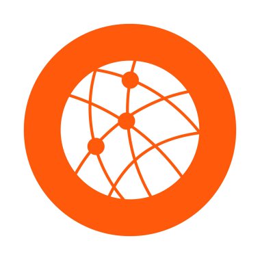 Sosyal ağ vektör simge.