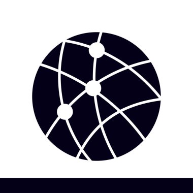 Sosyal ağ vektör simge.