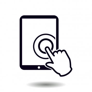 Touchpad işareti simgesi.