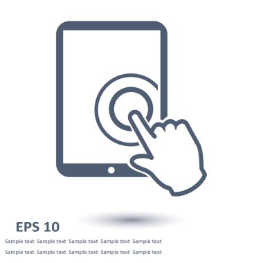 Touchpad işareti simgesi.