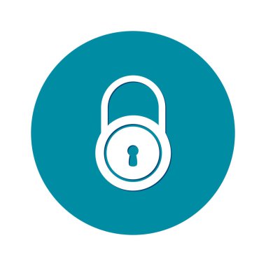 Kilit işareti simgesi.