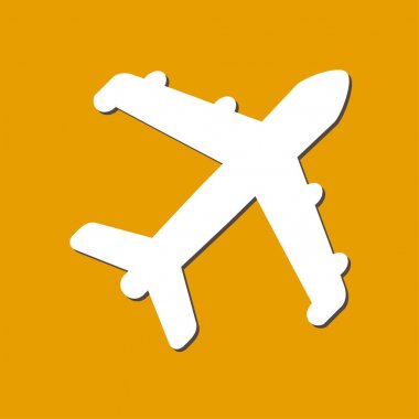 Uçak işareti simgesi.