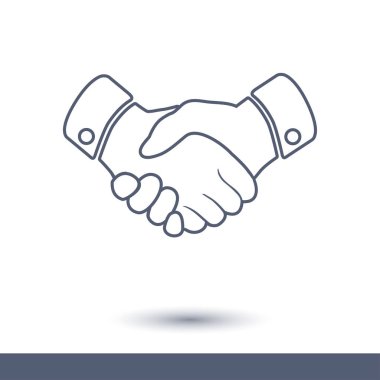 El sıkışma işareti simgesi.