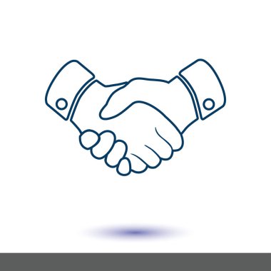 El sıkışma işareti simgesi.