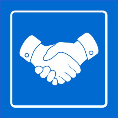 El sıkışma işareti simgesi.