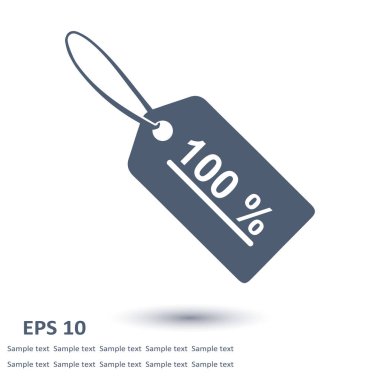 Satılık Etiketler işareti simgesi.