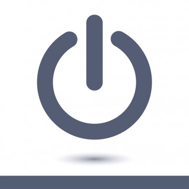 Güç işareti simgesi.