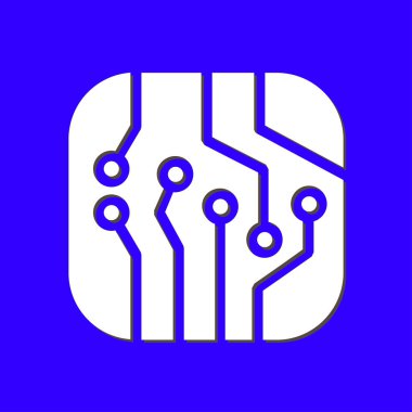 Mikroçip işareti simgesi.