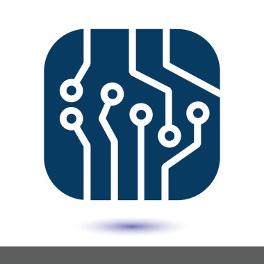 Mikroçip işareti simgesi.