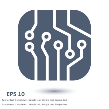 Mikroçip işareti simgesi.