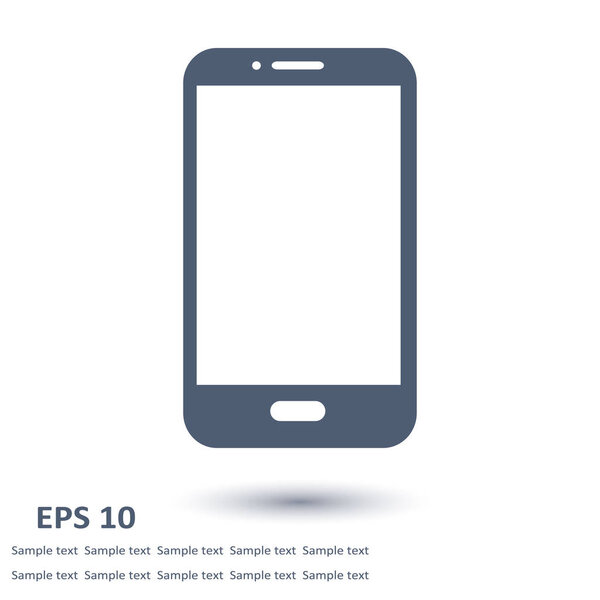 Smartphone sign symbol.