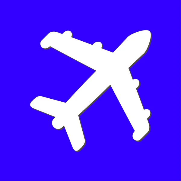 Signo de avión símbolo . — Vector de stock