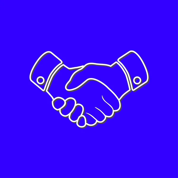 Handshake sign icon. — Stock Vector